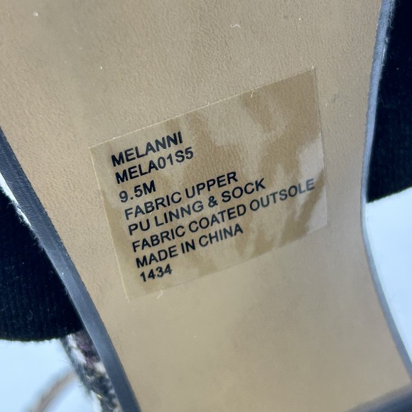 Betsey Johnson Shoes Womens Size 9.5M Black White Houndstooth Melanni Heels‎ Bow - Picture 7 of 13